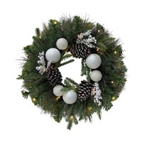 Christmas Battery Operated Light Up Wreath