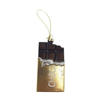 Christmas Chocolate Bar Glass Ornament