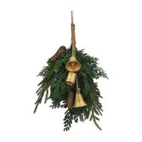 Christmas Twigs Hanging Décor with Bells, Small