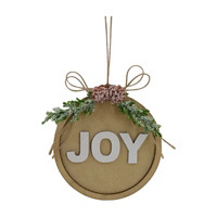 Decorative Christmas 'Joy' Velvet Ornament