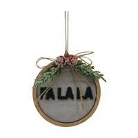 Stylish Christmas 'FALALA' Velvet Ornament