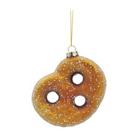 Glass Pretzel Christmas Ornament