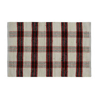 Christmas Decorative Plaid Doormat Rug