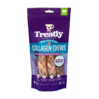 Treatly Collagen Braid Dog Chews, Chicken Flavor, Medium,