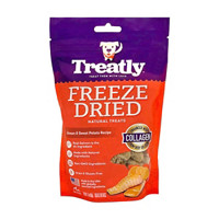 Treatly Freeze Dried Salmon & Sweet Potato Recipes Treats, 3 oz