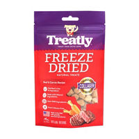 Treatly Freeze Dried Natural Dog Treats, Beef &