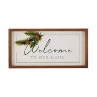 Winter Woodlands Welcome Wall Sign