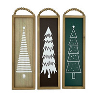 Christmas Tree Wooden Décor, Assorted