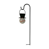 Christmas Solar Glass Snowman Stake