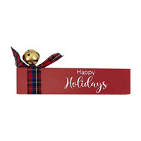 Christmas Message Sign Décor with Bell, 1 ct