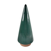 Decorative Ceramic Christmas Tree, Green, 8 in