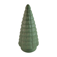 Decorative Ceramic Christmas Tree Décor, Green, 6 in