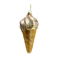 Christmas Decorative Ice Cream Glass Ornament