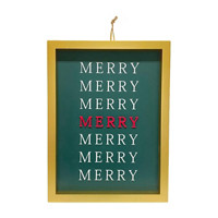 Christmas 'Merry' Wall Sign Decoration, 1 ct