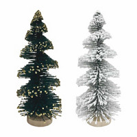 Snowy Pine Tree Decor, 2 ct