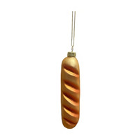 Christmas Decorative Baguette Glass Ornament