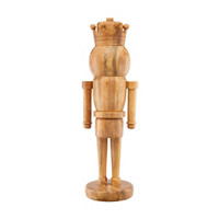 Solid Mango Wood Christmas Nutcracker Decor, 25 in