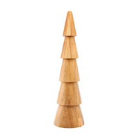 Solid Mango Wood Christmas Tree Decor, 25 in