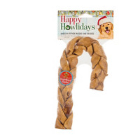 Pet Factory Gingerbread Braided Cane Dog Chew