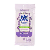 Wet Ones Antibacterial Hand Wipes, 20 ct, Lavender