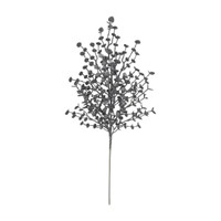 Silver Glitter Spray Stem