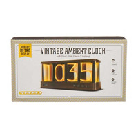 Vintage Ambient Clock with Dual-Port Device Charging