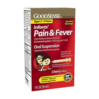 GoodSense Infants' Pain & Fever Relief Oral Suspension, Cherry Flavor, 1 fl oz