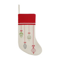 Christmas Ornament Printed Stocking, 18 in