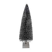 Artificial Glitter Bottle Brush Trees, 12 in