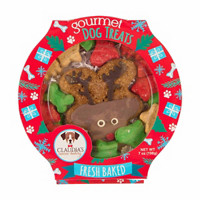 Claudia's Canine Bakery Reindeer Cookie Tub Dog Treats