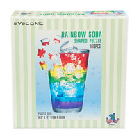 Eyeconic 100 Piece Rainbow Soda Shaped Puzzle