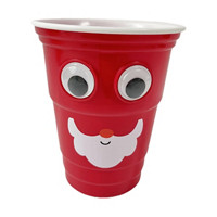 Christmas Pop Eyes Cup, Santa