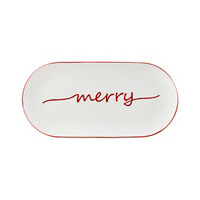 'Merry' Christmas Oblong Platter