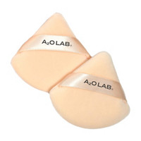 A2O Lab Triangle Makeup Puff, Beige, 2 ct