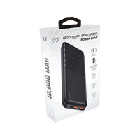 iJoy 10,000 mAh Multi-Port Power Bank, Assorted