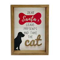 Dog's Santa Letter Shadow Box