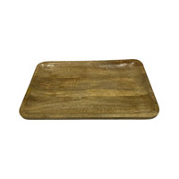 White Wash Mango Wood Tray, 16 in