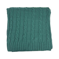 Christmas Cable Knit Patterned Rectangular Throw, Assorted