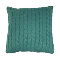 Christmas Square Cable Knit Pillow, Assorted