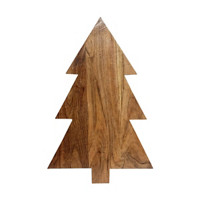 Wooden Christmas Tree Shaped Serving Board