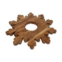 Christmas Wooden Wreath Shaped Serving Board