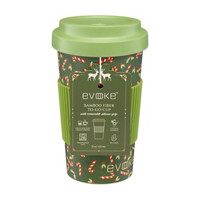 Evoke Christmas Bamboo Fiber To-Go Cup, 21 oz