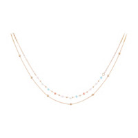 Dainty Seed Beads Row Necklace