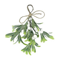 Frosted Mistletoe Christmas Pick