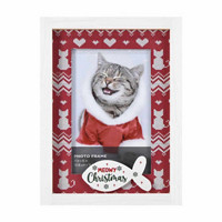 'Meowy Christmas' Cat-themed Photo Frame