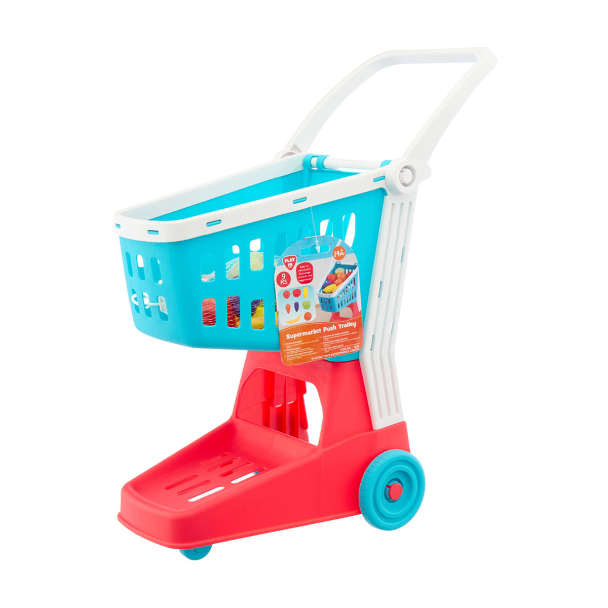 Supermarket and trolley playset on sale