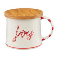 Christmas Mug with Bamboo Lid, Assorted