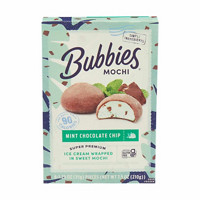 Bubbies Mochi, Mint Chocolate Chip, 6 ct