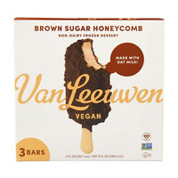 Van Leeuwen Vegan Ice Cream Bars, Brown Sugar Honeycomb, 3 ct