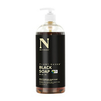 Dr. Natural Plant-Based Liquid Black Soap, Noir, 32